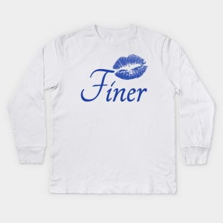 Zeta 100 Years Finer Cute Sorority Merch Kids Long Sleeve T-Shirt